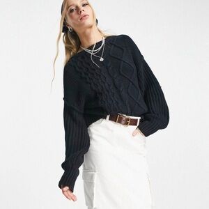 Free People Cable Knit Sweater